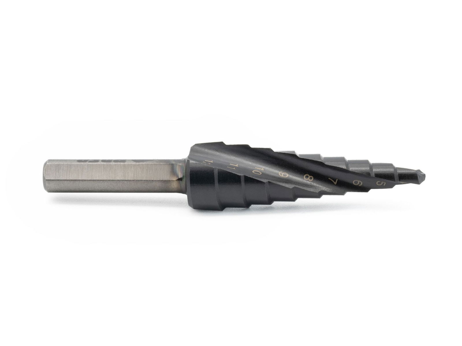 HSS-TiAlN Step Drill 4 - 12 mm (9 steps)