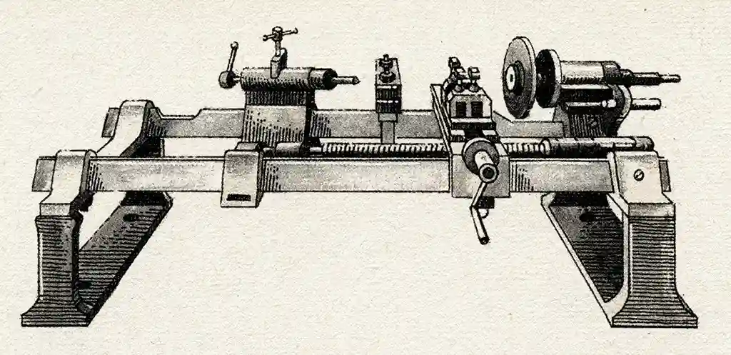 Maudslay's early screw-cutting lathe, 1798 Maudslay's early screw-cutting lathe, 1798
