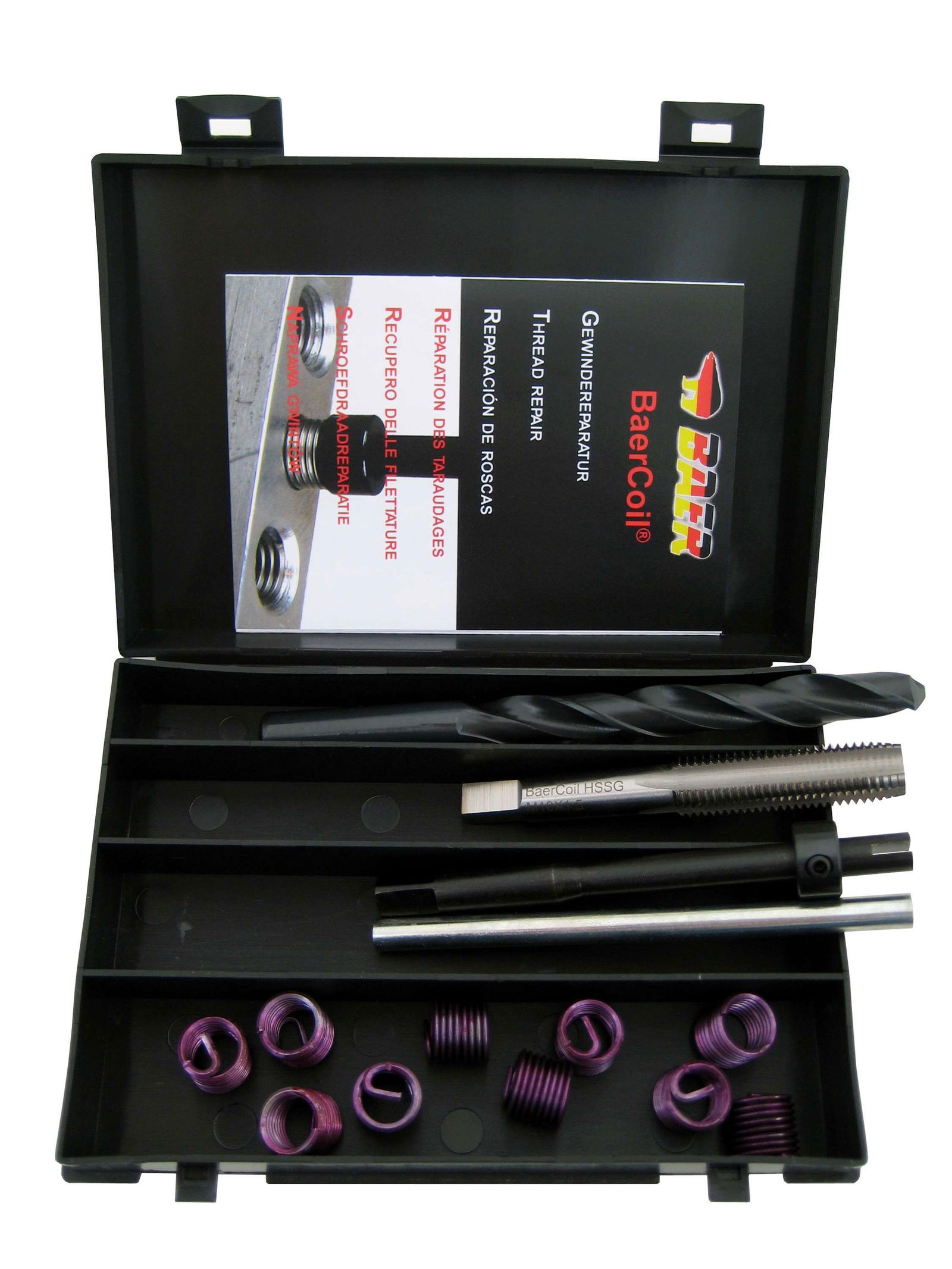Kit di riparazione della filettatura BaerCoil M 5 x 0,8 (bloccaggio della vite)