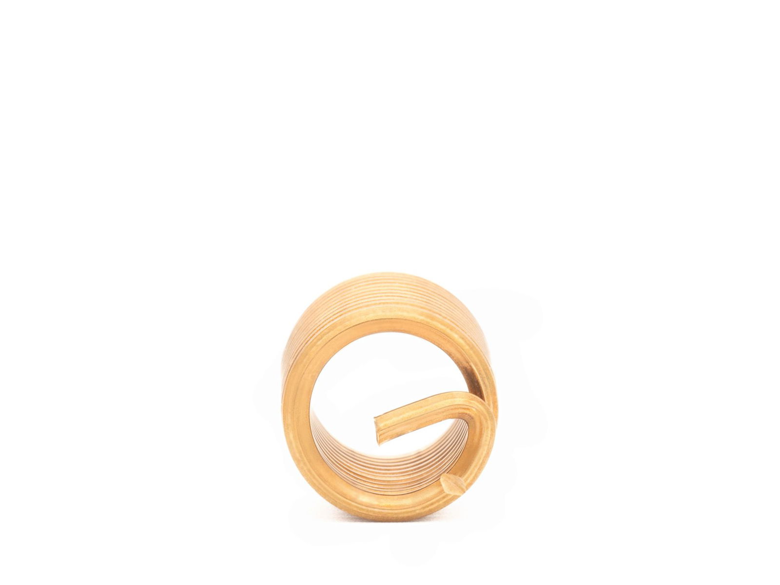 BaerCoil Drahtgewindeeinsätze M 20 x 2,5 - 2,0 D (40 mm) - frei durchlaufend - Bronze - 100 Stück