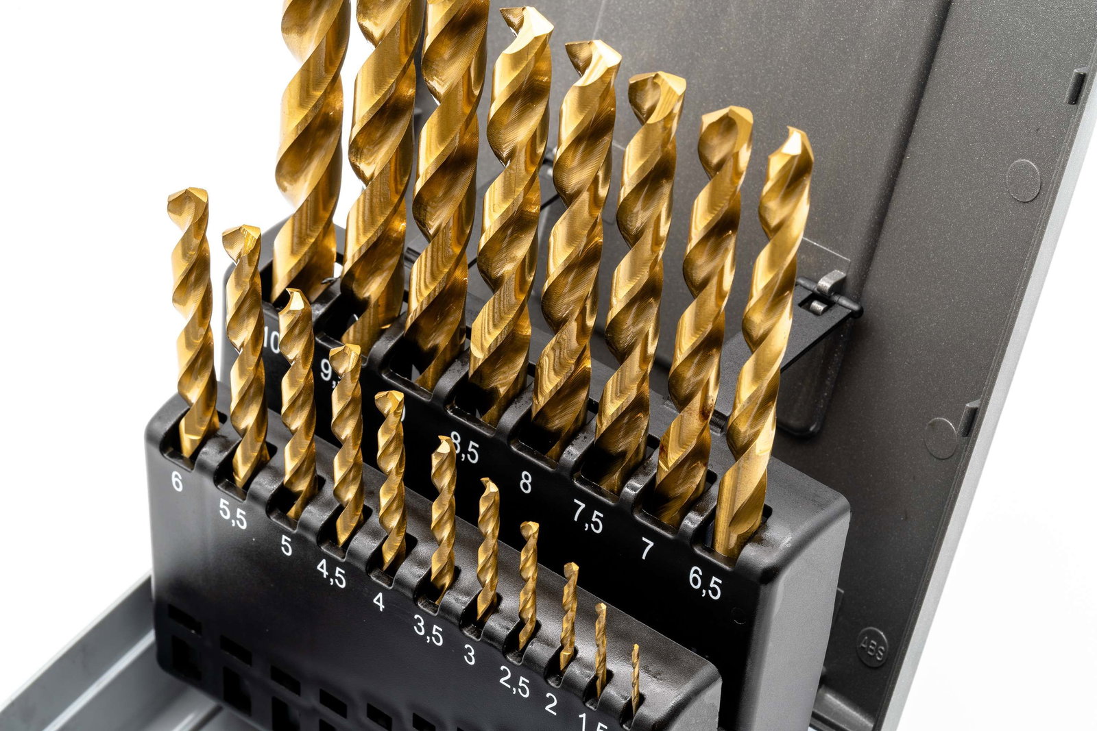HSSG-TiN Drill Bit Set (0.5mm increasing) 1 - 10 mm