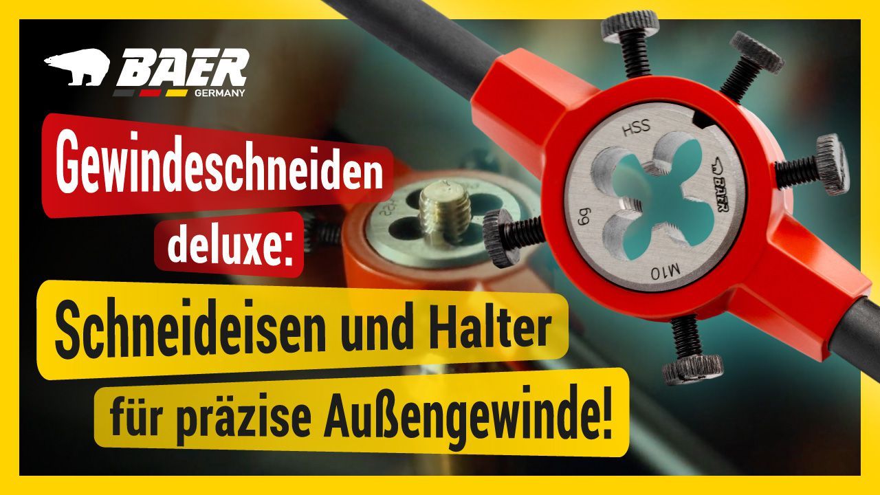 BAER Stahl-Schneideisenhalter 120 x 22mm | MF 64-71 | G 2,1/4-2,3/4