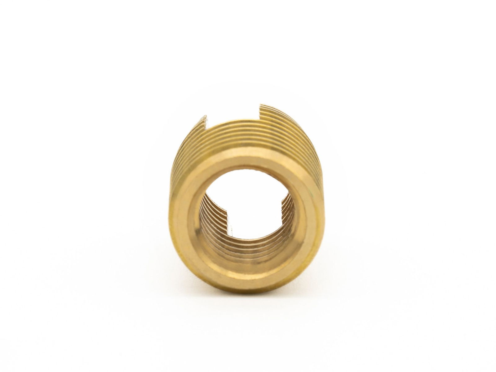 BaerFix Thread Inserts with cutting slots M 4 x 0.7 - 8 mm - brass - 100 pcs.