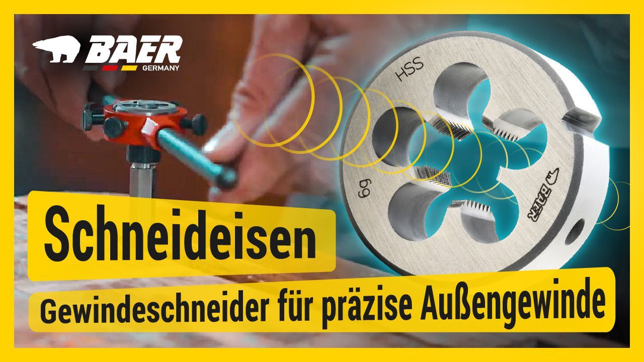 BAER SET HSSE EDELSTAHL Handgewindebohrer | Schneideisen | Werkzeuge : M 3 - 24