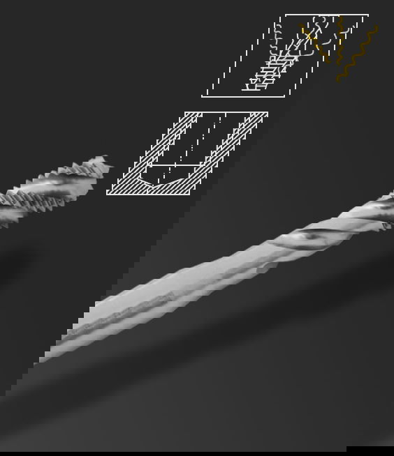 Illustration de Forme C avec 35° RSP - Trou borgne