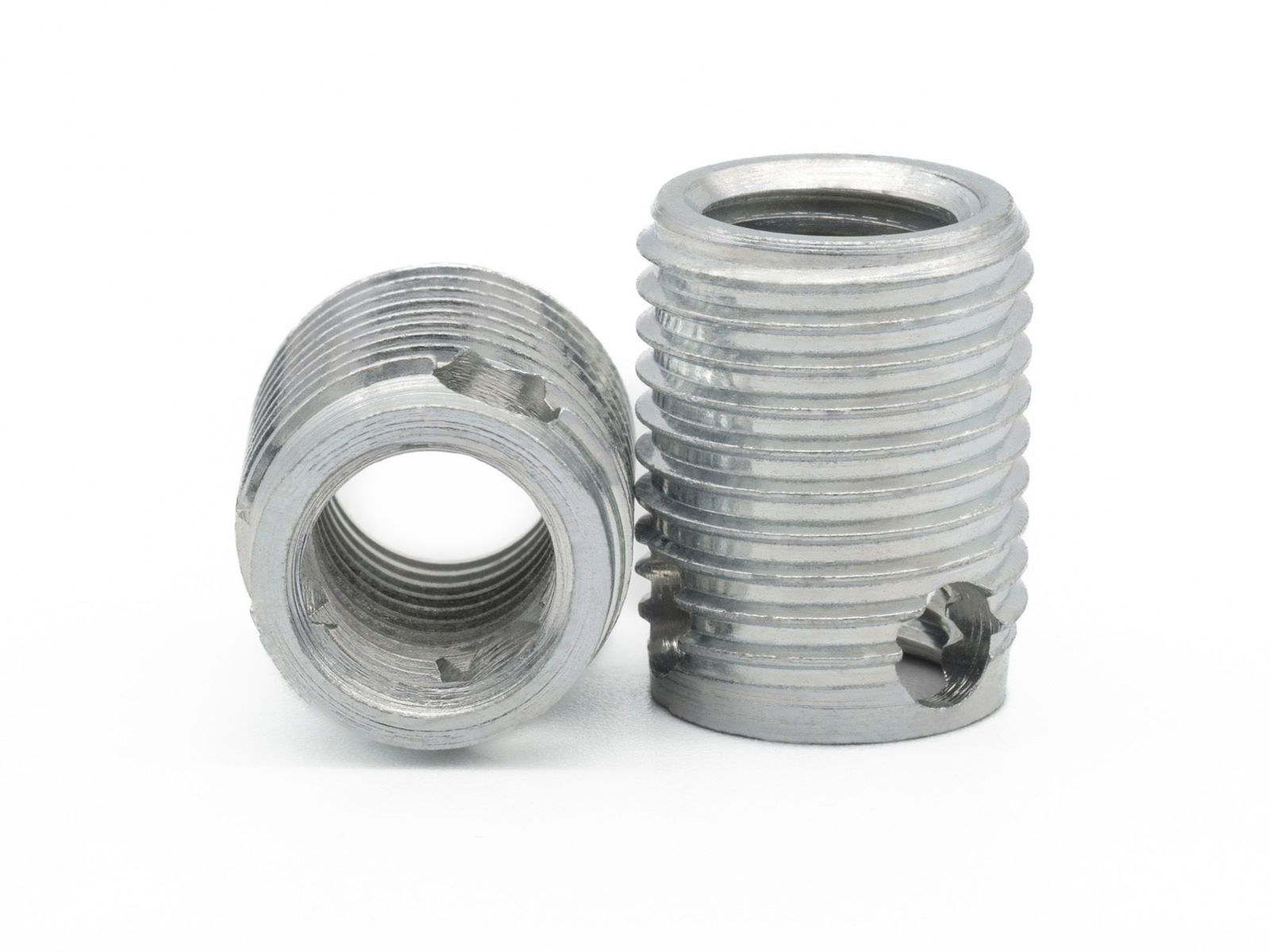 BaerFix Gewindeeinsätze mit Schneidbohrungen M 4 x 0,7 - 8 mm - 100 Stück