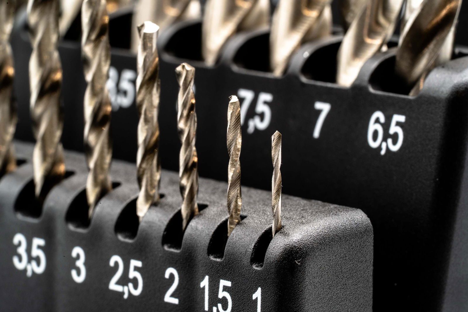 Set di punte HSSG (aumento di 0,5 mm) 1 - 10 mm – Immagine 4