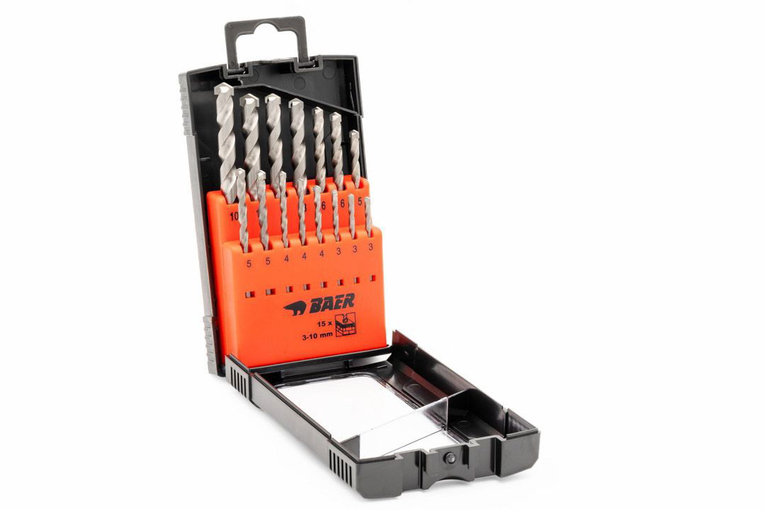 Masonry Drill Bit Set (15 pcs.) 3 - 10 mm