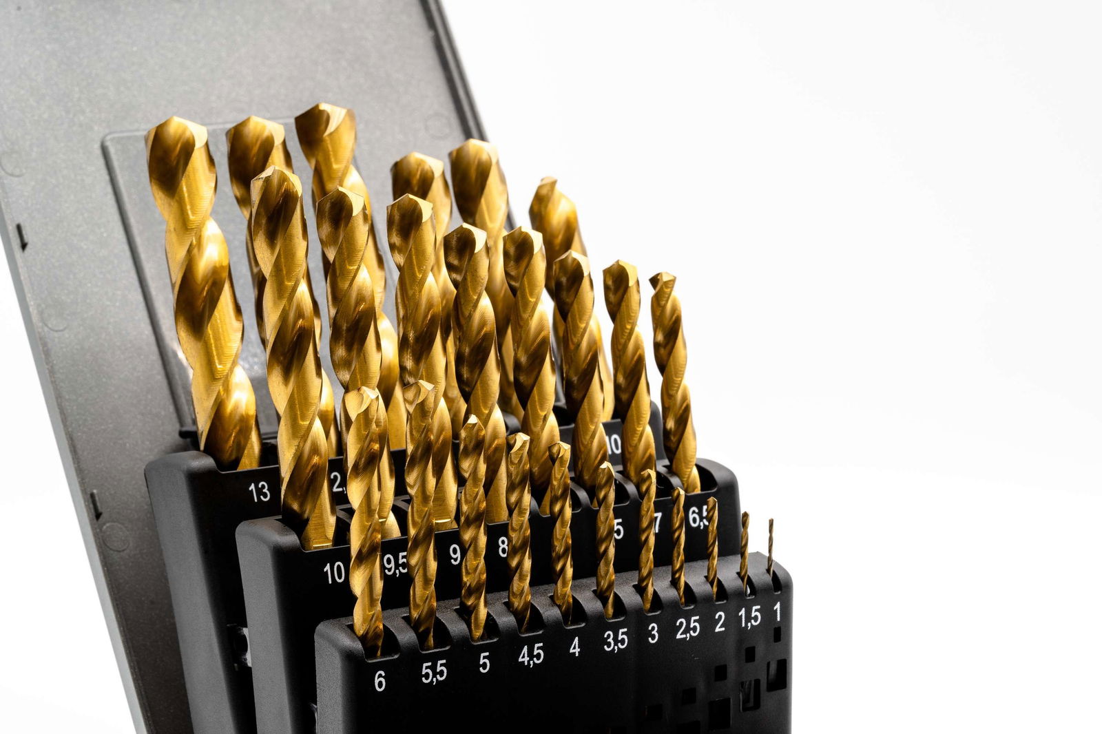 HSSG- TiN Jeu de forets (0,5mm croissant) 1 - 13 mm – Image 3