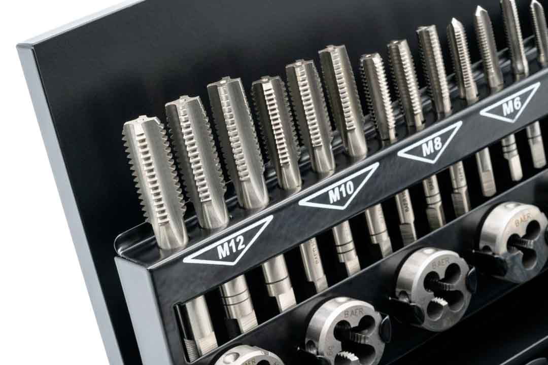 BAER Kit de tarauds à main HSS | Filières | Outils : M 3 – 12  – Image 7