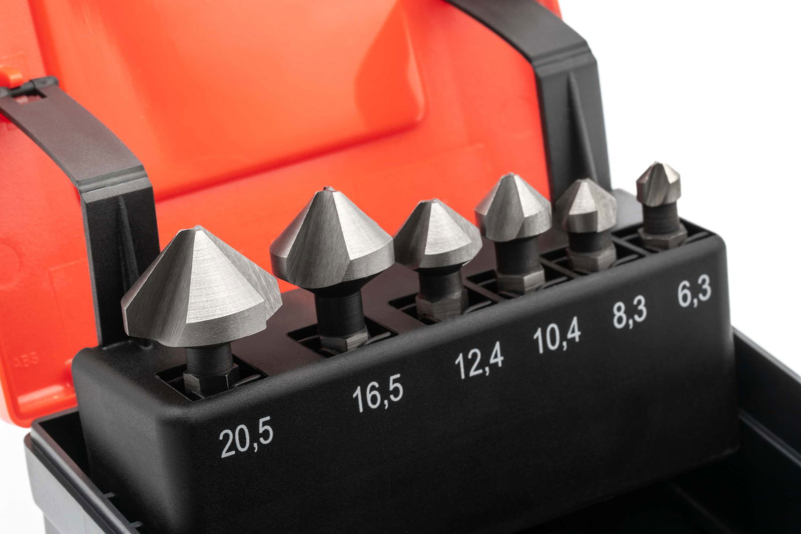 HSSG Set di svasature a 90° da 6,3 a 20,5 mm - per avvitatore a batteria – Immagine 3