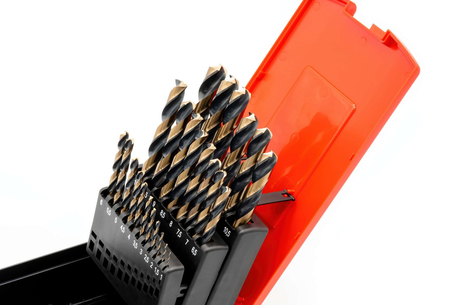 HSSE Power Drill Bit Set (0.5mm rising) 1 - 13 mm with three-face shank – Image 3