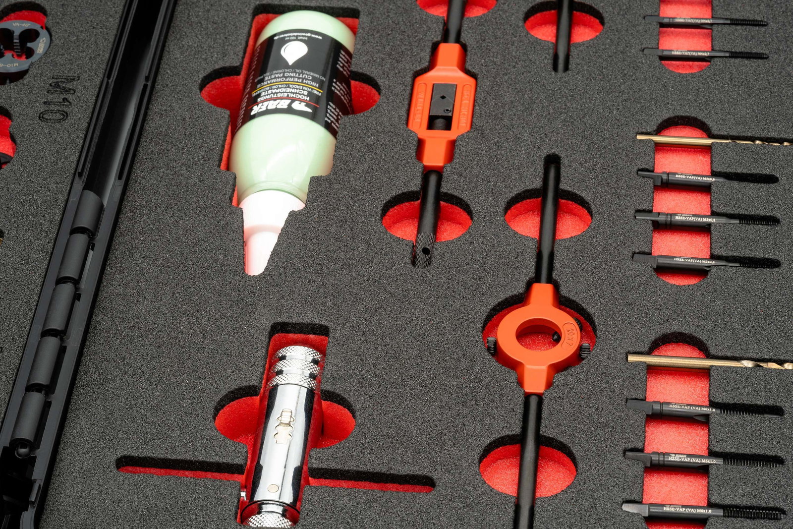 BAER ULTRA SET HSSE STAINLESS STEEL: Hand Taps | Cutting Dies | Tools | Cutting Paste: M 3 - 12 – Image 5