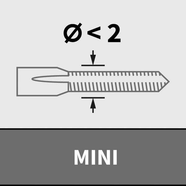Abbildung von Mini- und Nanogewinde (< 2mm)