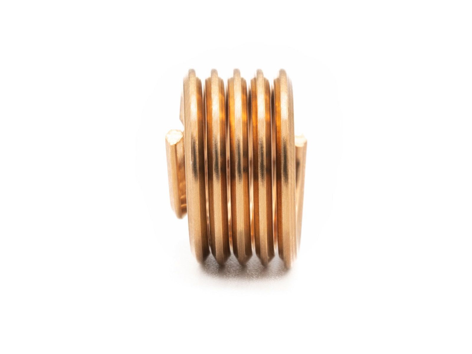 BaerCoil Drahtgewindeeinsätze M 8 x 1,25 - 1,0 D (8 mm) - frei durchlaufend - Bronze - 100 Stück