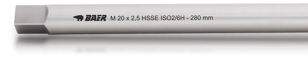 BAER thread tap with technical details BAER thread tap with technical details