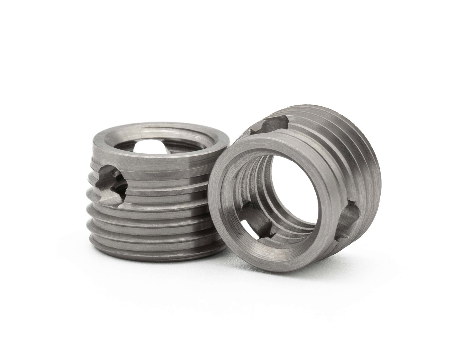 BaerFix Inserts filetés avec Alésages de coupe M 12 x 1,75 - 12 mm - 1.4305 - 100 pièces