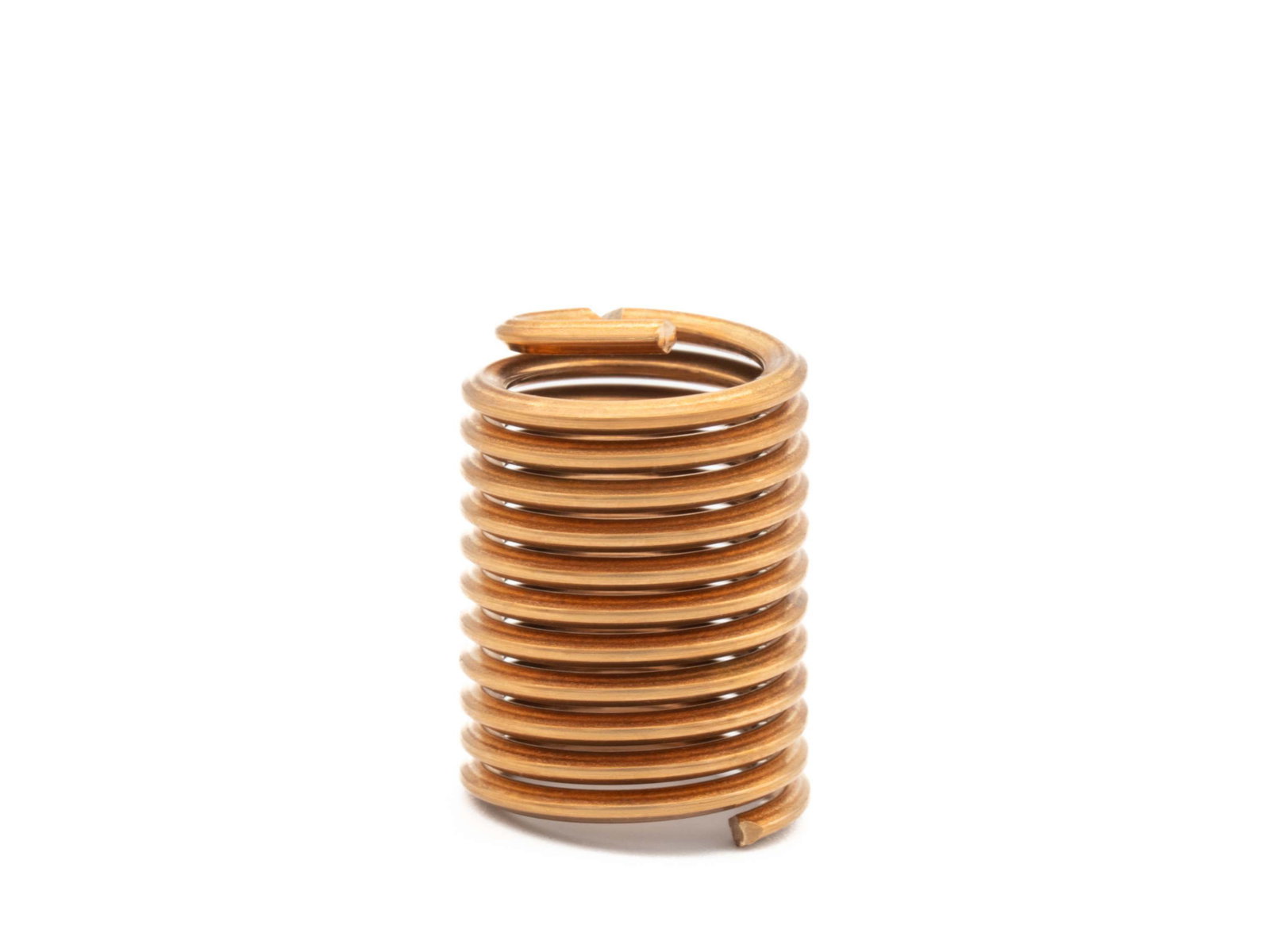 BaerCoil Inserts filetés M 20 x 2,5 - 2,0 D (40 mm) - passage libre - Bronze - 100 pièces – Image 1
