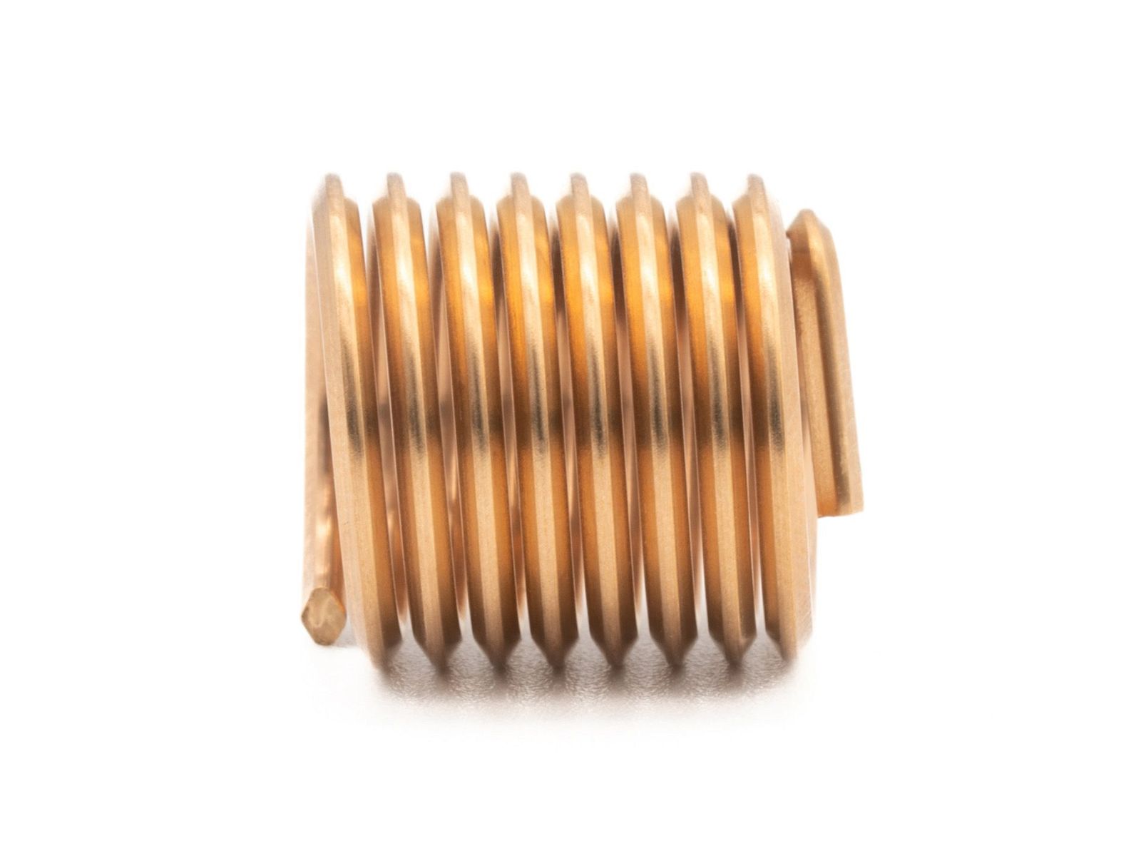 BaerCoil Drahtgewindeeinsätze M 4 x 0,7 - 1,5 D (6 mm) - frei durchlaufend - Bronze - 100 Stück