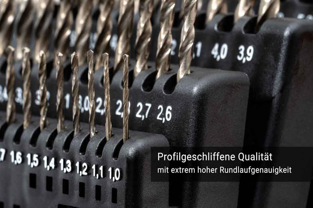 HSSE Extrem-Bohrer Satz (0,1mm steigend) 1 - 6 mm