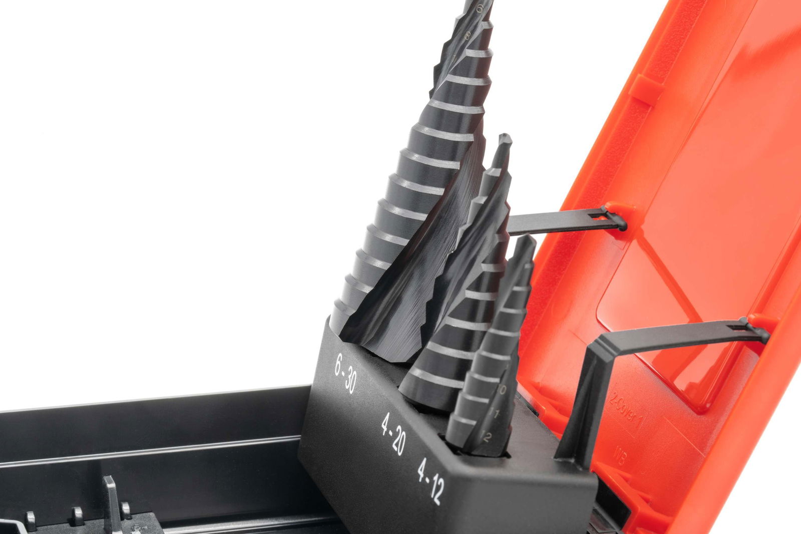 Set di punte a gradino HSS-TiAlN 4 - 30 mm (4-12) (4-20) (6-30) – Immagine 10