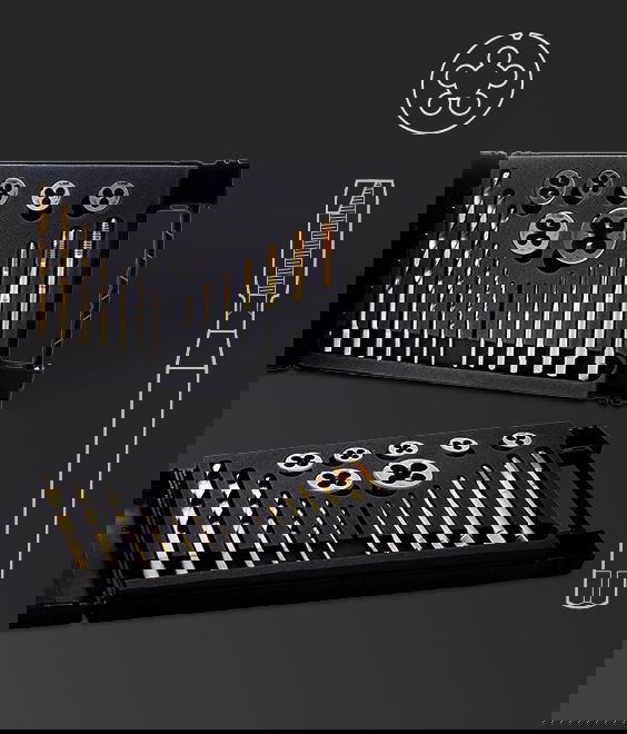 Illustration de Taraud et des outils de coupe