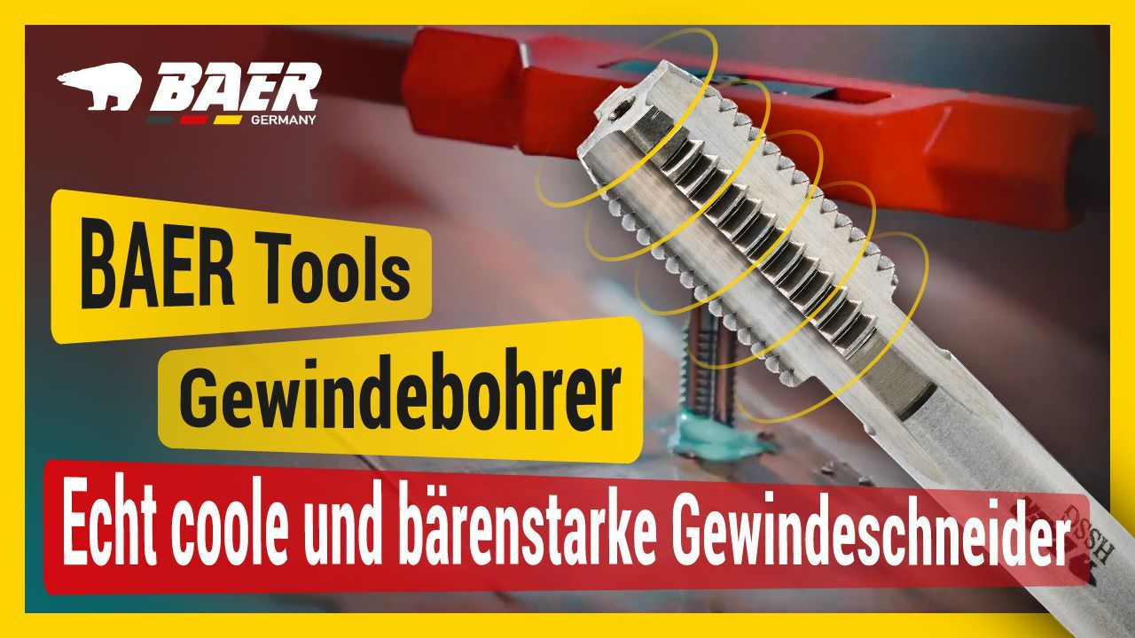BAER Set HSSG: Einschnittgewindebohrer | Kernlochbohrer | Windeisen: M 3 - 12