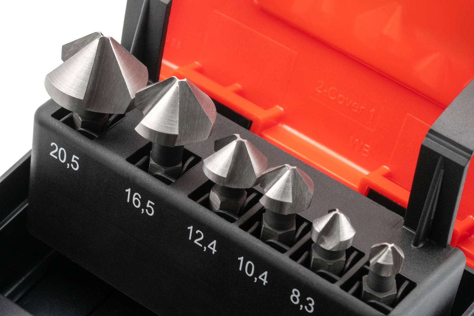 HSSG 90° Bit-Kegelsenker-Satz 6,3 - 20,5 mm - für Akkuschrauber – Bild 6