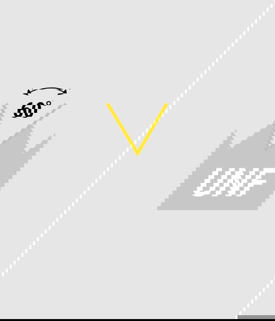 Illustration of UNF - American fine thread