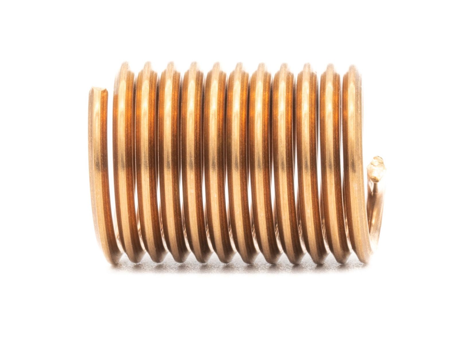 BaerCoil Wire Thread Inserts M 8 x 1.25 - 2.0 D (16 mm) - free running - Bronze - 100 pcs.