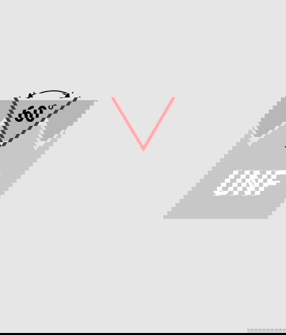 Illustration of UNF - American fine thread