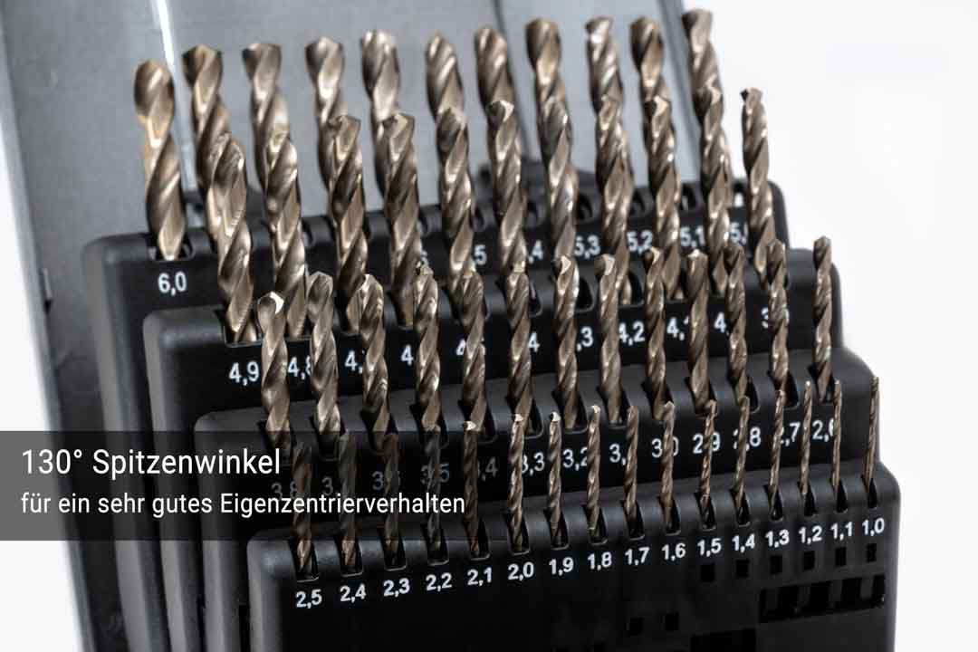 HSSE Extrem-Bohrer Satz (0,1mm steigend) 1 - 6 mm