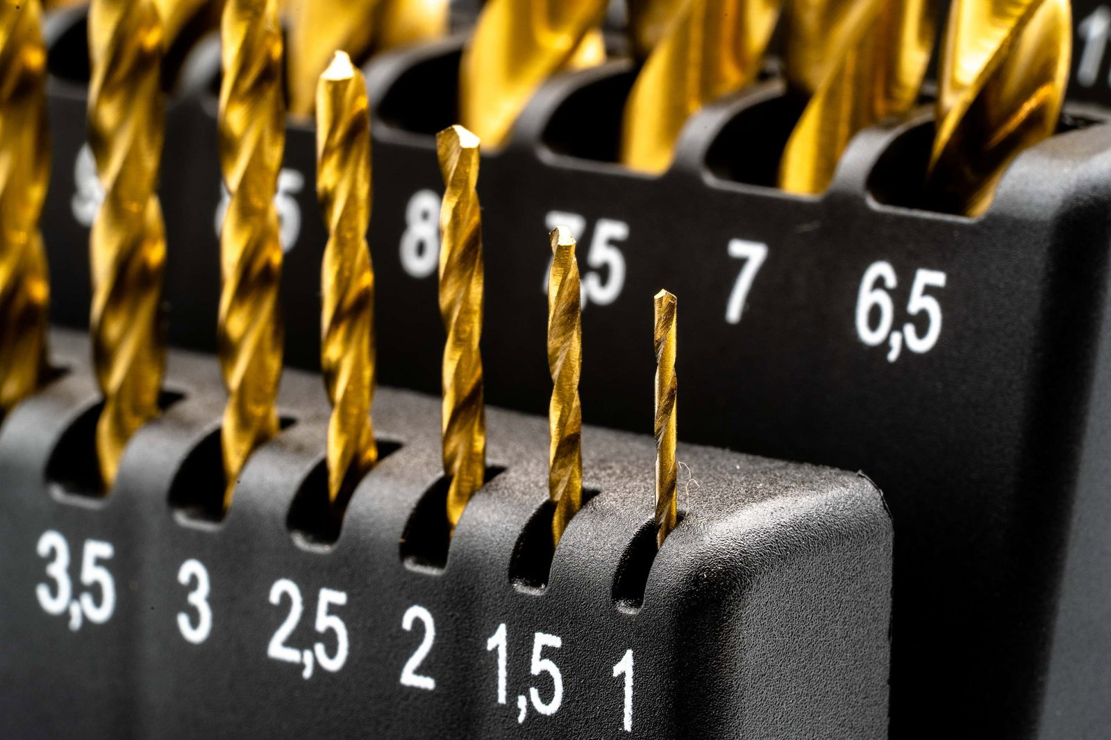HSSG-TiN Drill Bit Set (0.5mm increasing) 1 - 13 mm – Image 4