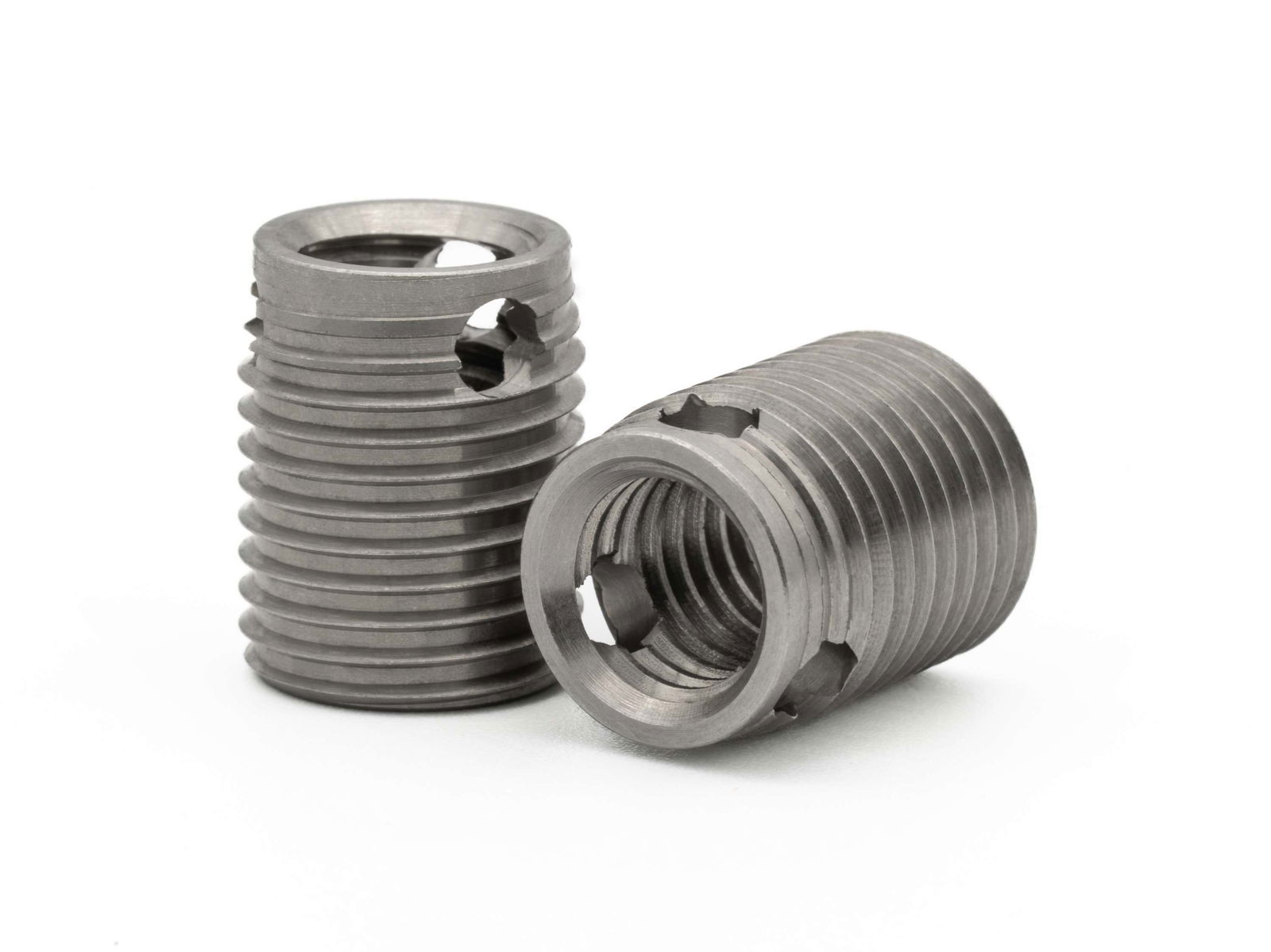 Inserti filettati BaerFix con fori di taglio M 3 x 0,5 - 6 mm - 1.4305 - 100 pz.