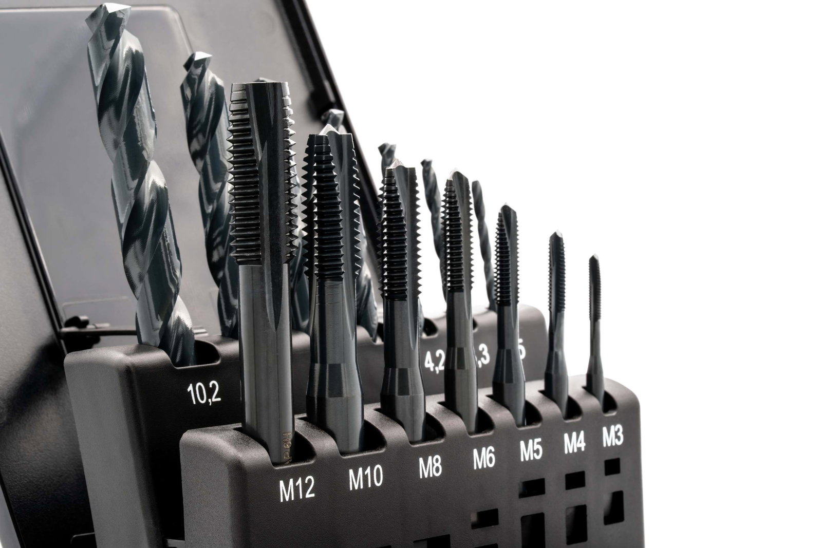 BAER TriTap Set HSSE-VAP : Tarauds pour trous débouchants | Foret de perçage : M 3 - 12