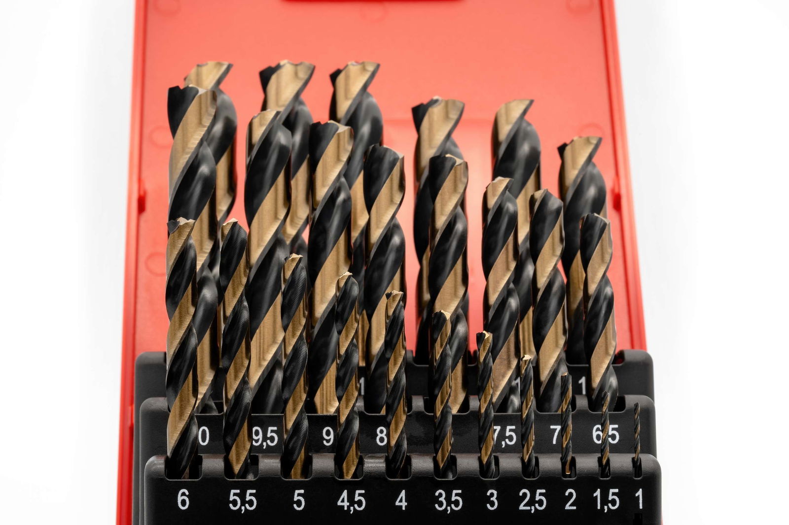 Set di punte per trapano HSSE (aumento di 0,5 mm) da 1 a 13 mm con codolo a tre facce – Immagine 5