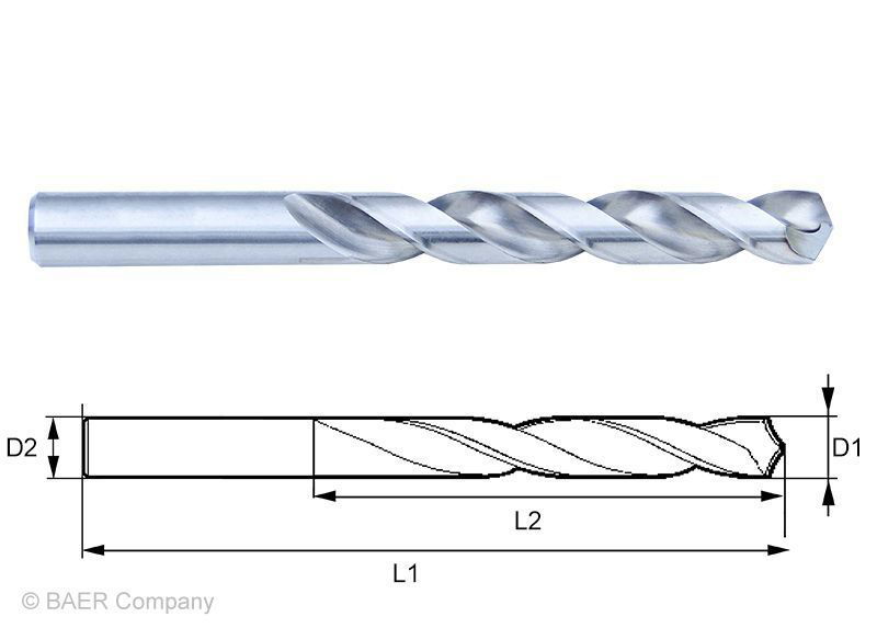 HSSG Mini-Spiralbohrer 0,25 mm - 10 Stück