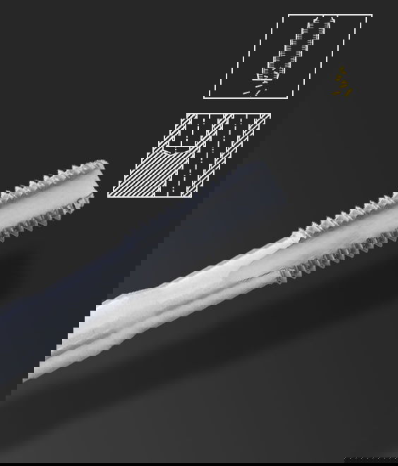 Illustration of Form C - through hole and blind hole