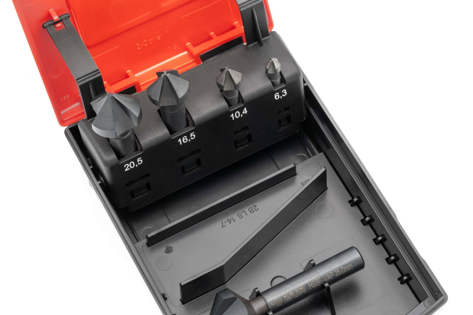 HSSE-VAP Set di svasatori a 90° da 6,3 a 25,0 mm - per acciaio inox