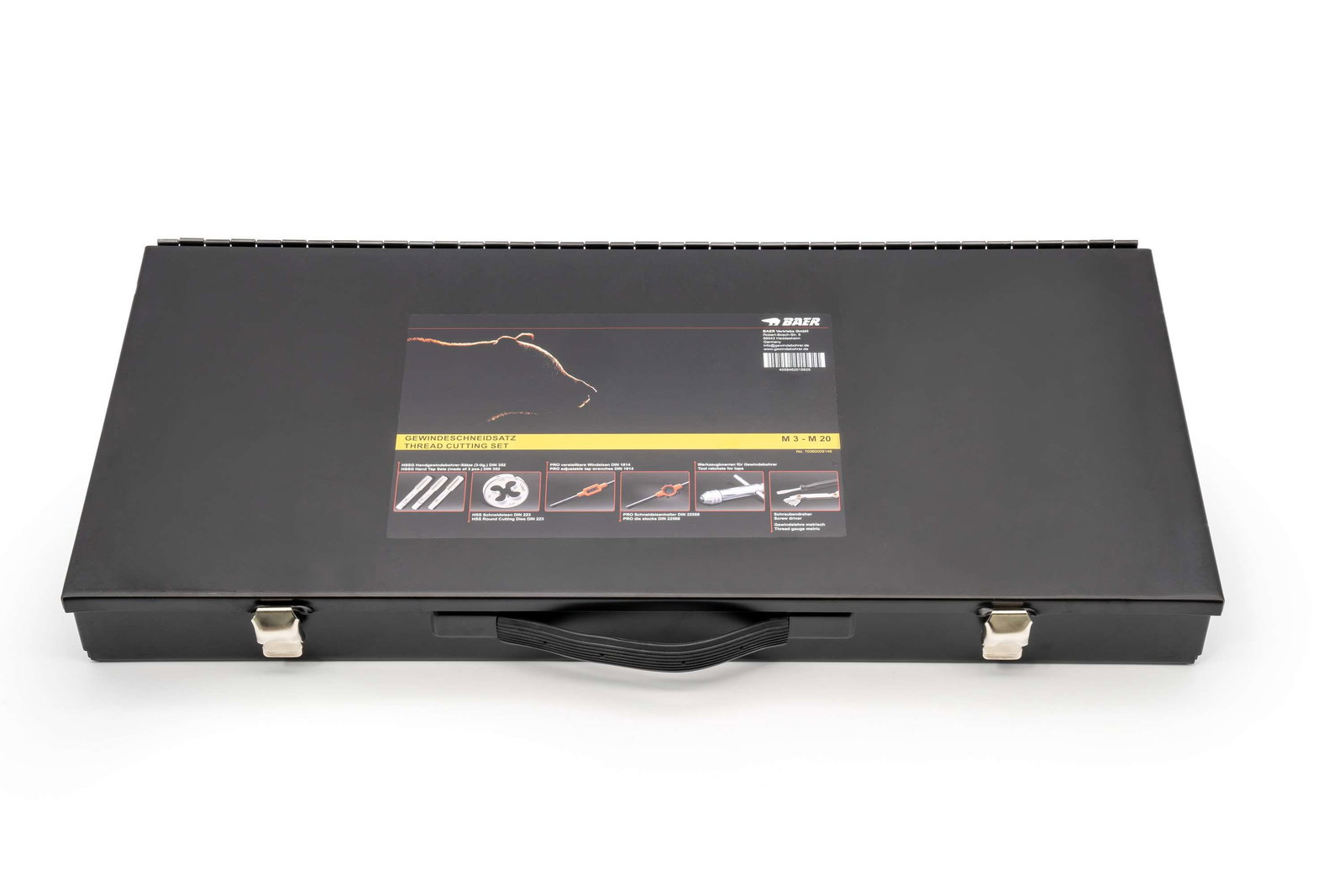BAER SET HSS Tarauds manuels | Filières | Outils : M 3 - 20 – Image 3
