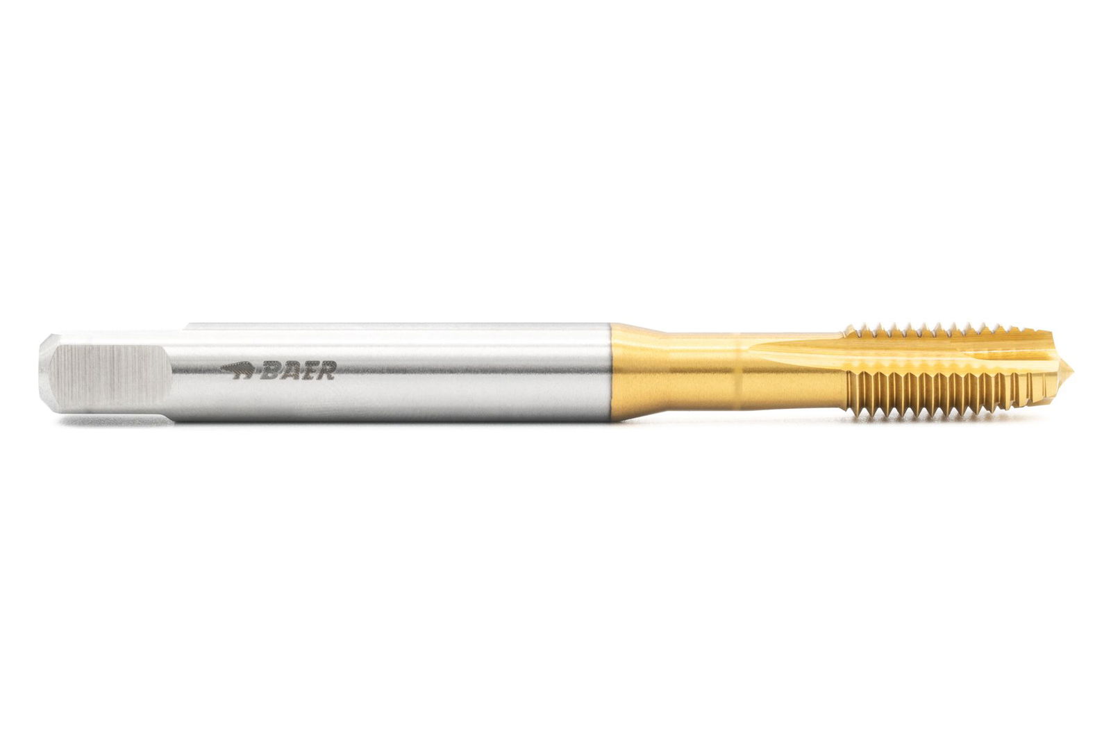 BAER HSSE-TiN Machine Tap Form B - M 2 x 0.4 - DIN 371 BAER HSSE-TiN Machine Tap Form B - M 2 x 0.4 - DIN 371