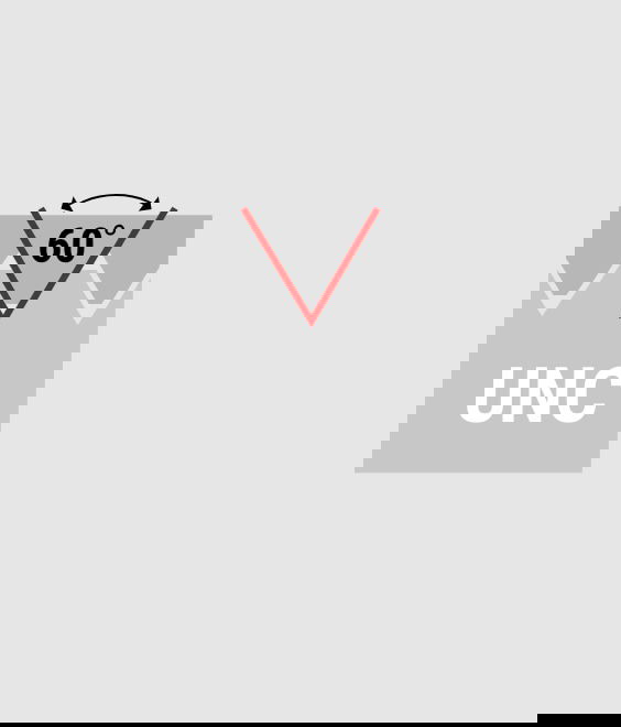Illustration of  UNC - American coarse thread