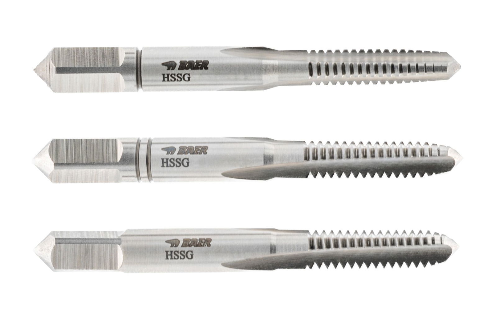 BAER HSSG Hand Tap Set (3pcs.) M 4 x 0.7 - LEFT