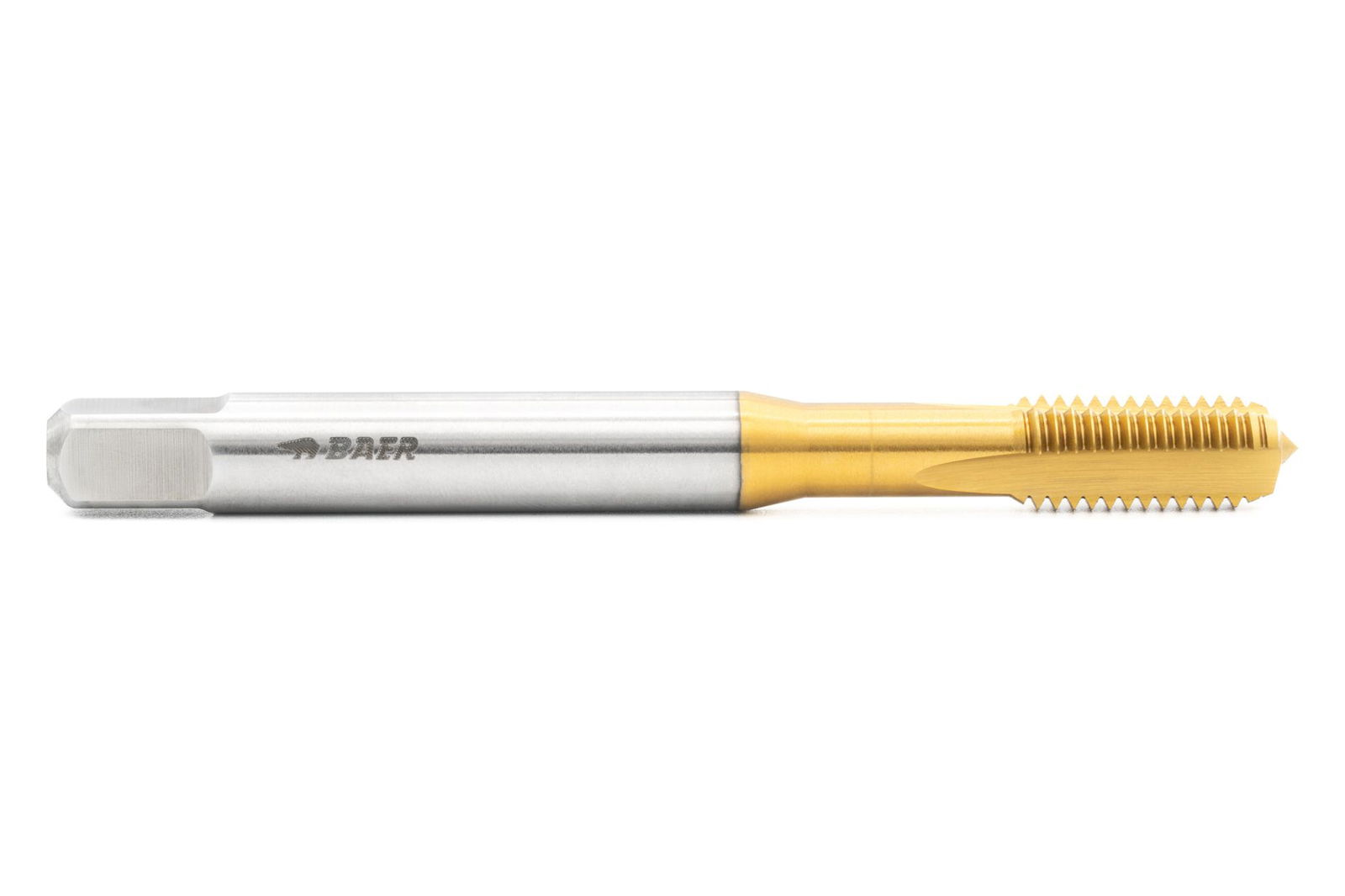 BAER HSSE-TiN Maschinengewindebohrer Form C - M 2 x 0,4 - DIN 371 BAER HSSE-TiN Maschinengewindebohrer Form C - M 2 x 0,4 - DIN 371