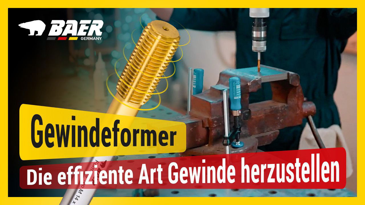BAER SUPER HSSE-TIN Gewindeformer UNC 7/16 x 14 - DIN 2174