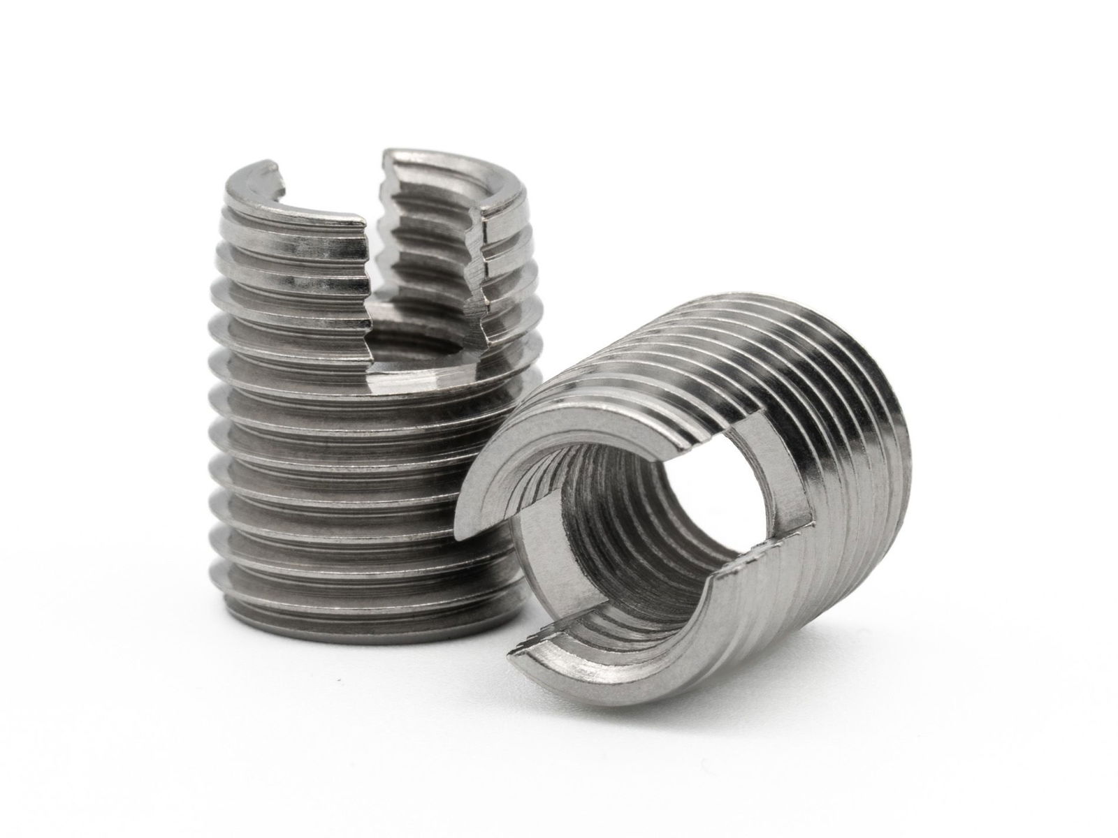 BaerFix Thread Inserts with cutting slots M 6 x 1.0 - 14 mm - 1.4305 - 100 pcs. BaerFix Thread Inserts with cutting slots M 6 x 1.0 - 14 mm - 1.4305 - 100 pcs.