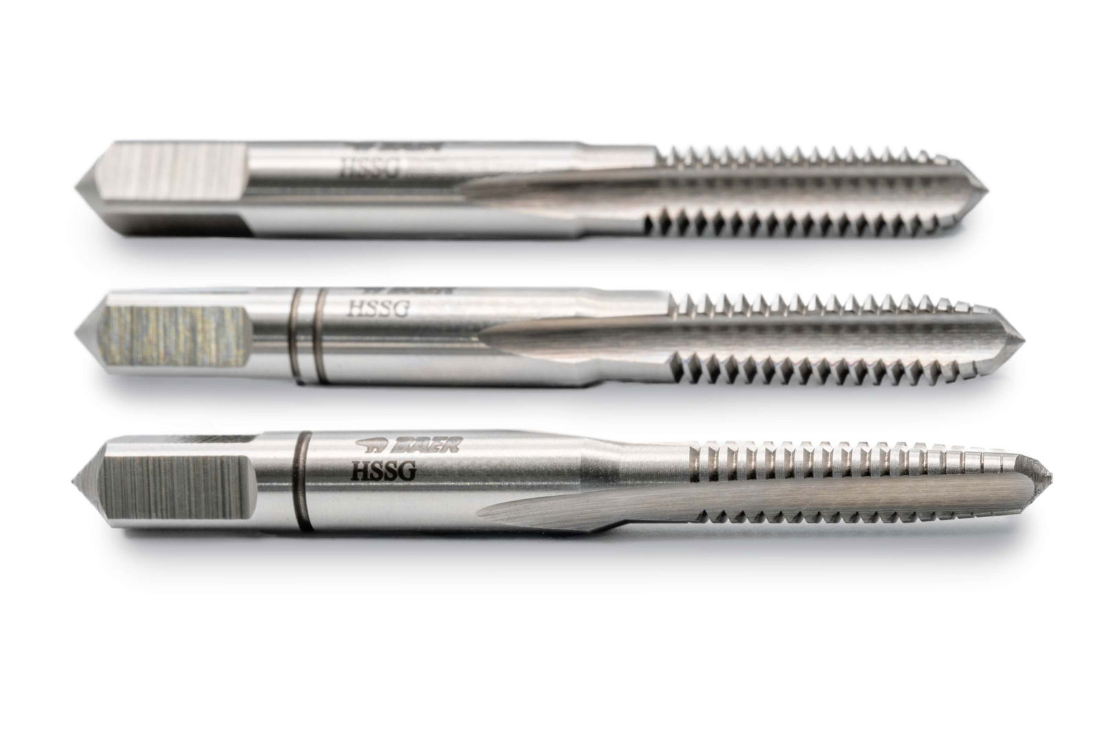 BAER HSSG Set di rubinetti a mano (3 pezzi) M 4,5 x 0,75 – Immagine 2