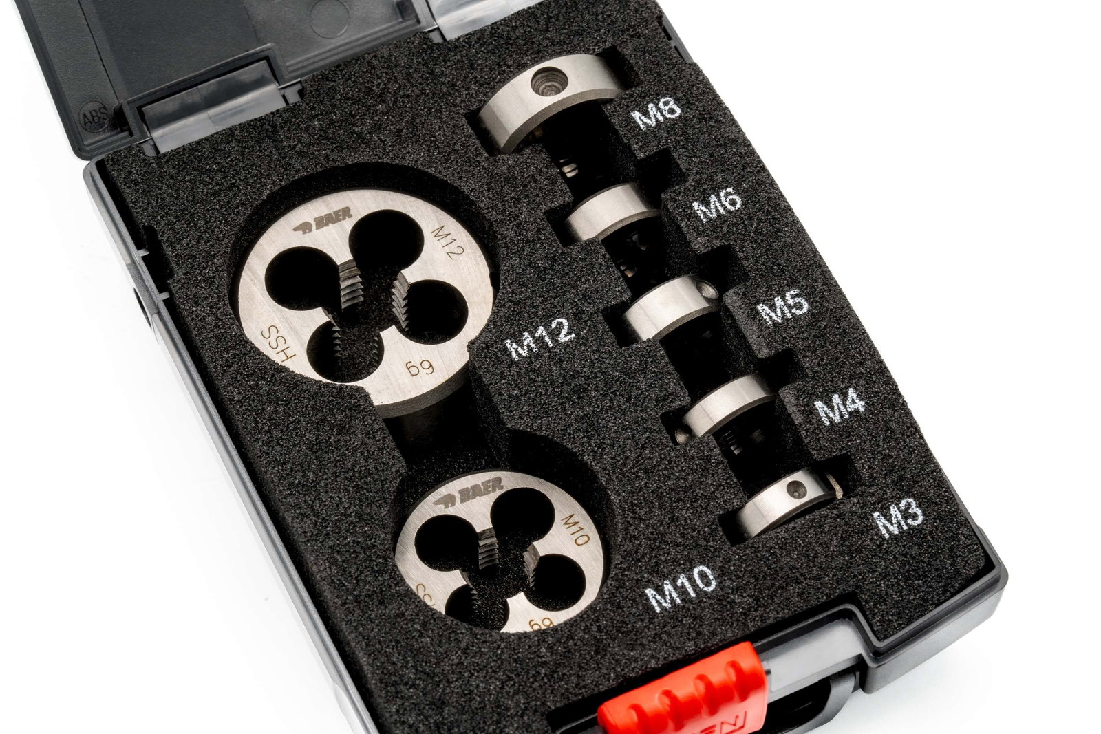BaerCoil BAER Schneideisen Führungen Set M 3-12 mit oxidierter BaerCoil BAER Schneideisen Führungen Set M 3-12 mit oxidierter