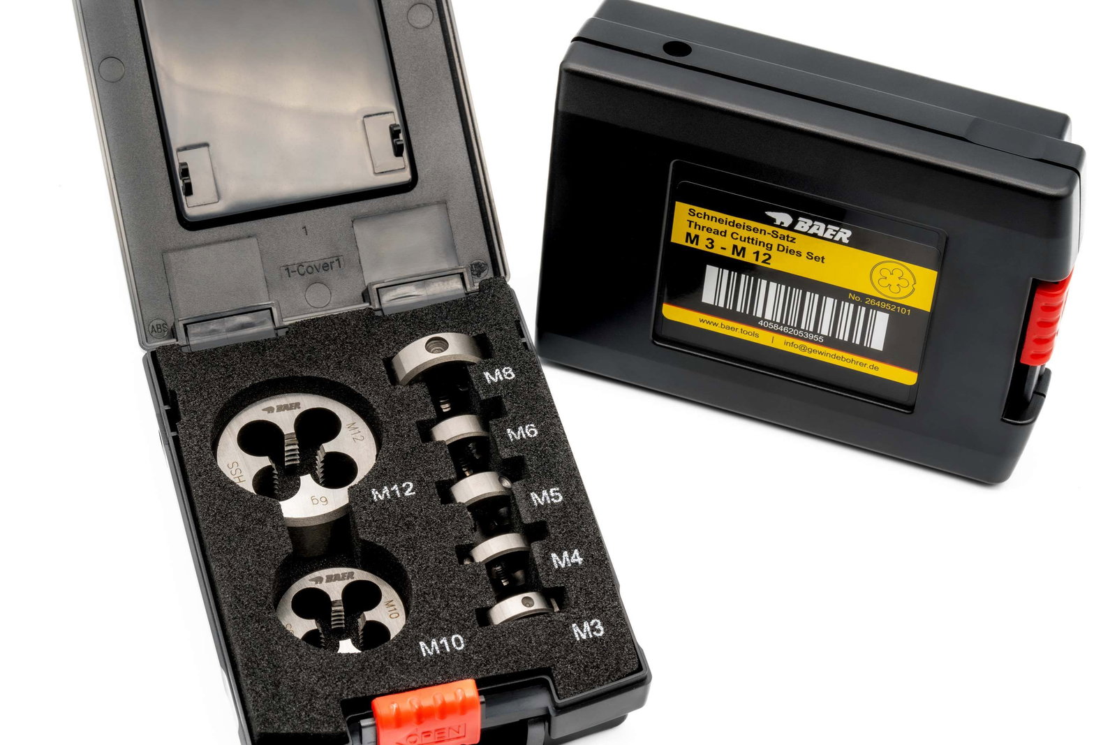 BAER Set HSS: Round Cutting Dies: M 3 - 12 – Image 2