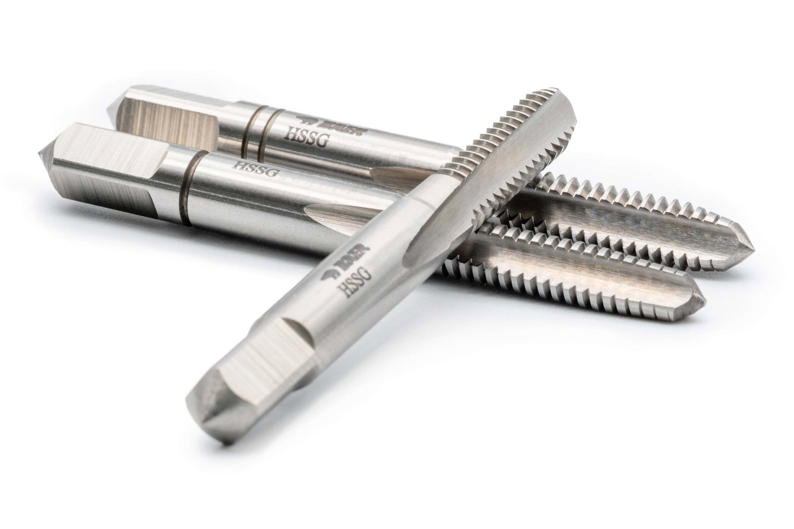 Three HSS-G thread taps